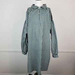 Ghost Forge Popover Shirt Coat Plaid Gingham Check Collared Cotton Historical